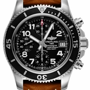 Superocean Chronograph brown strap 42mm