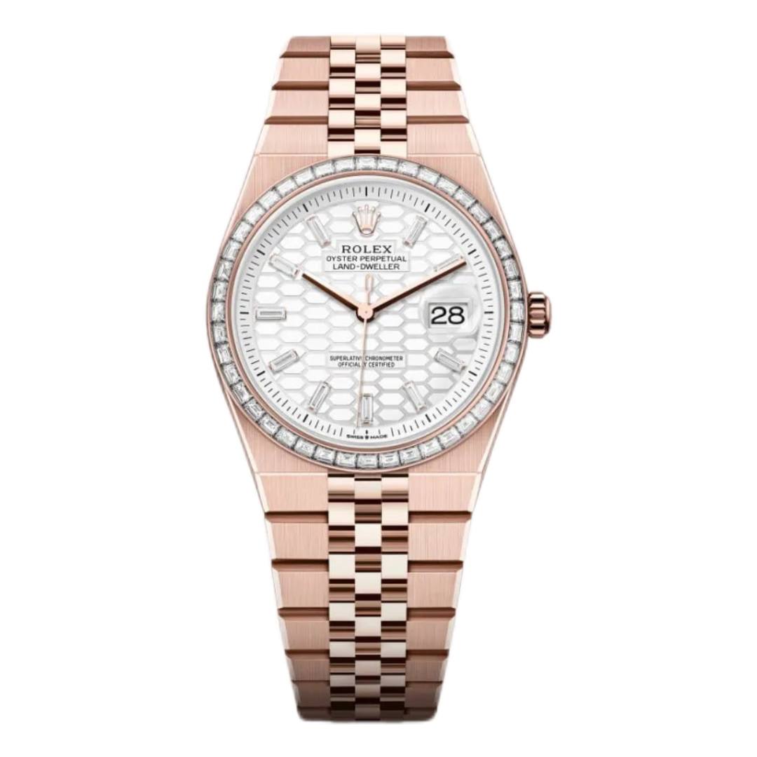 Rolex Land-Dweller 36 Oyster, 36 mm, Everose gold and diamonds M127285TBR-0002