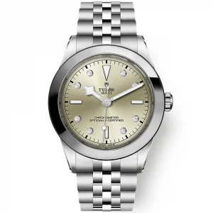 Black Bay 39mm Champagne Diamond Set Dial Men's Bracelet Watch