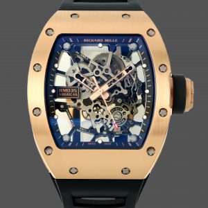 Richard Mille RM 035 Black Toro Nadal Rose Gold Replica Watch