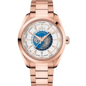 Seahorse Series AQUA TERRA 150M 43 mm, 18k Sedna™ gold case on 18k Sedna™ gold bracelet 220.50.43.22.02.001